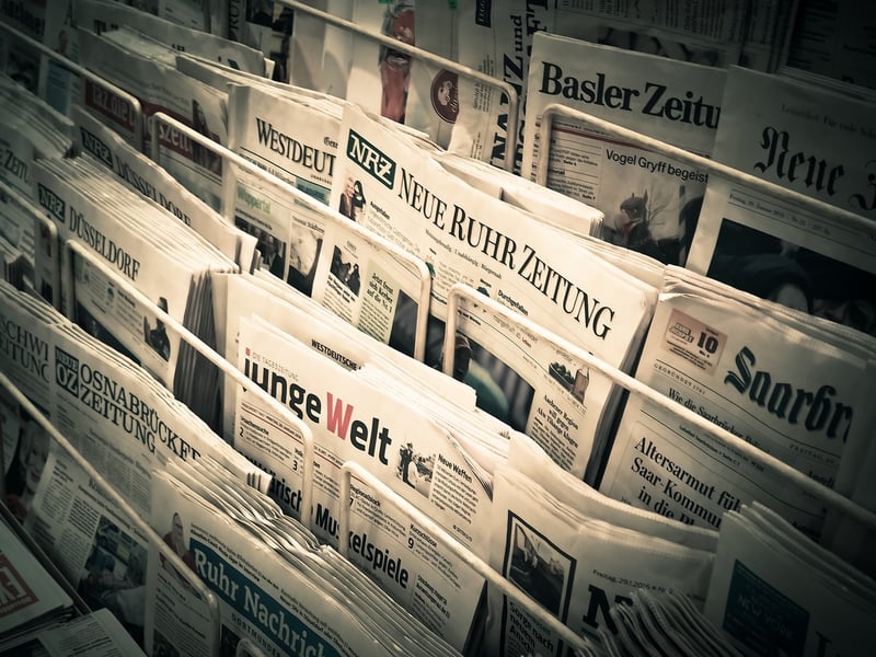 Newspaper Collage Art Craft